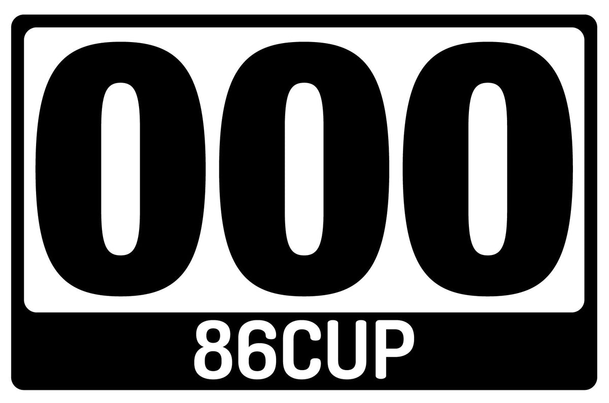 86CUP Vinyl Number Plates TrackDecals 86cup-vinyl-number-plates-trackdecals