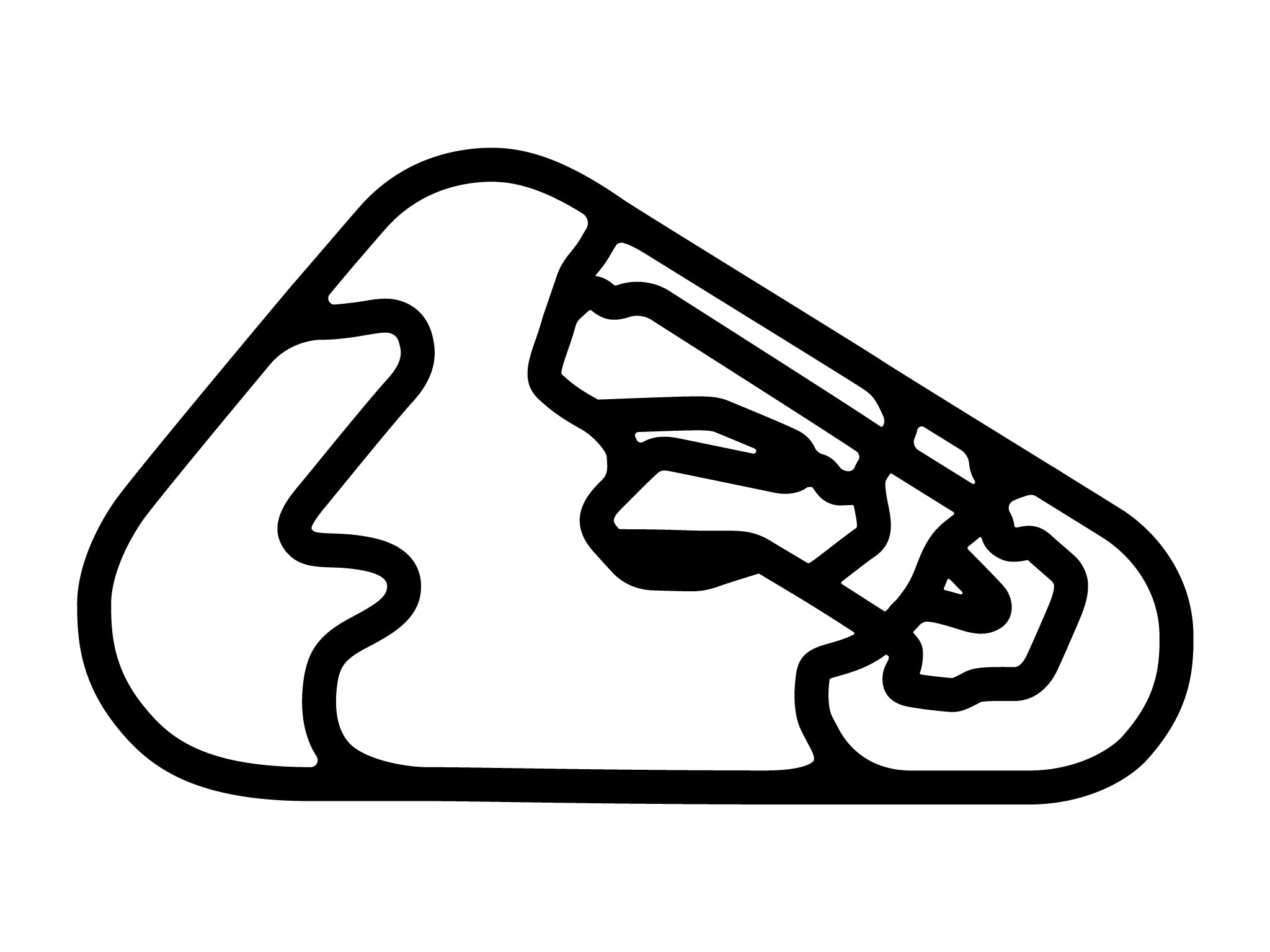 Pocono Int'l Raceway Full Course Layout Decal – TrackDecals
