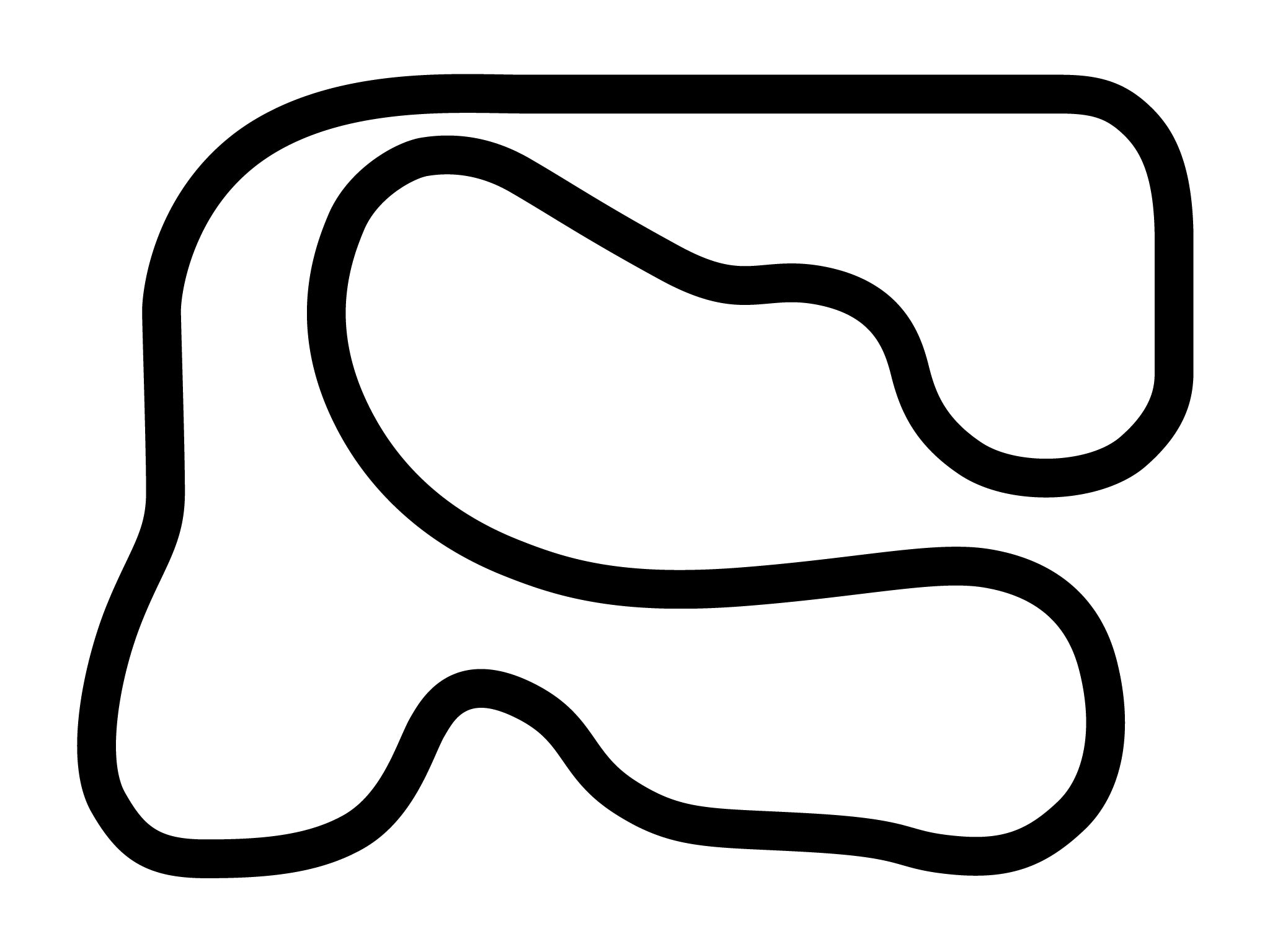 Waterford Hills Track Map Stickers