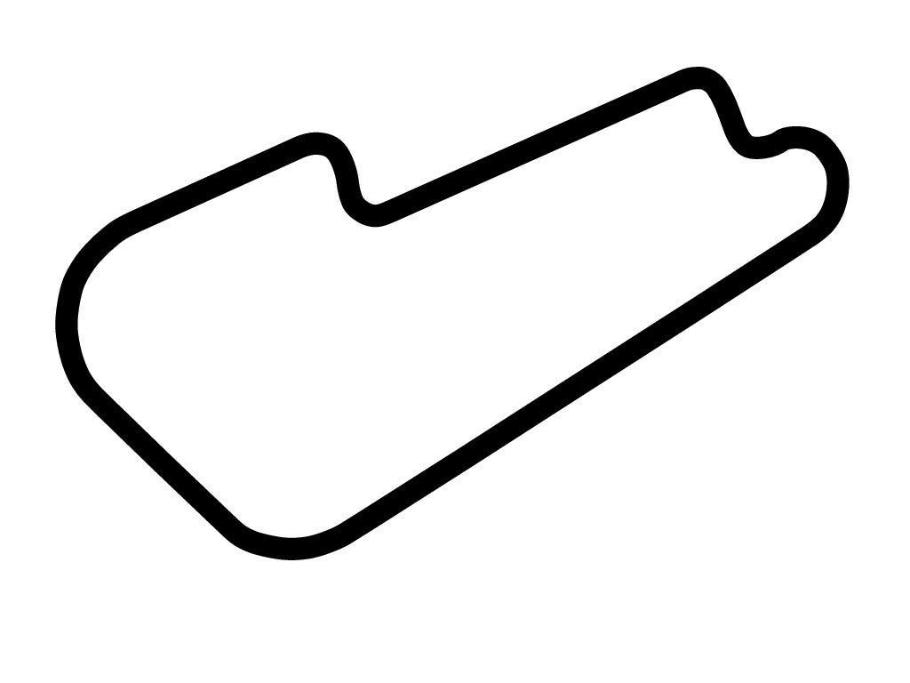 Qld Raceway Track Outline Queensland Raceway Sprint Circuit Decal – TrackDecals