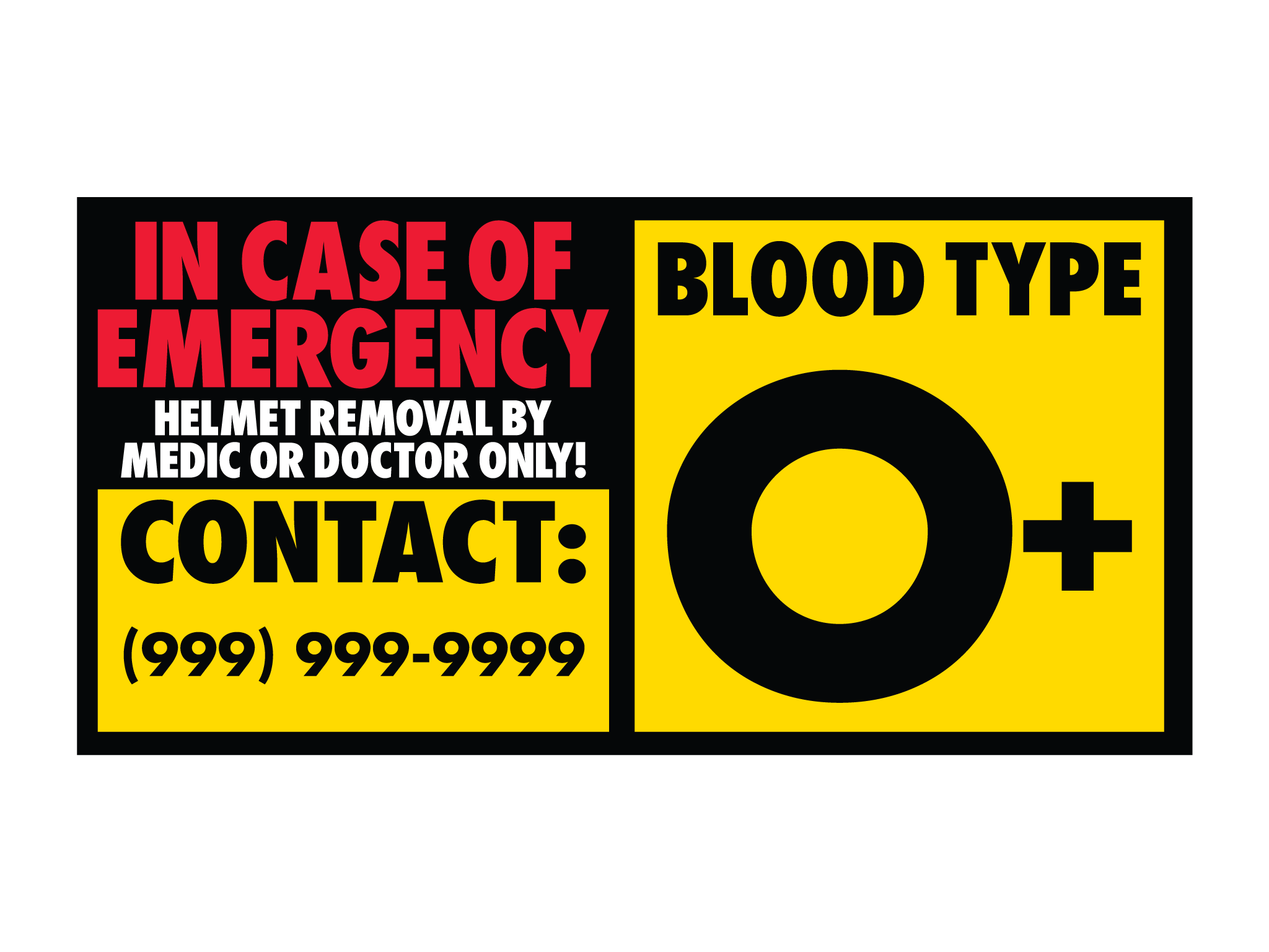 Blood group 2024 stickers for bike